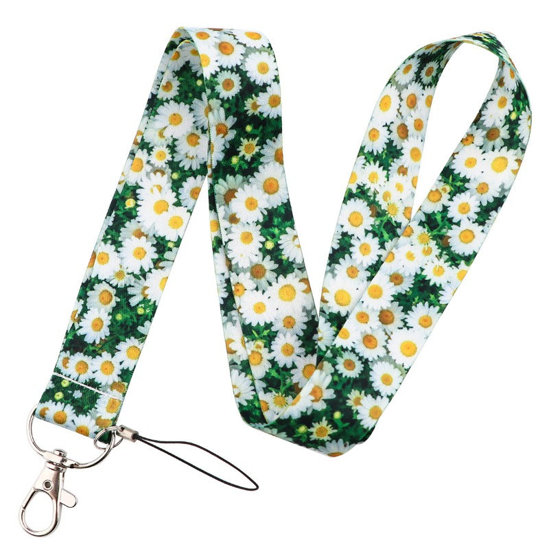 Wholesale 10pcs Sunflower Daisy Flower Hanging Neck Work Exhibition Membership Card Work Card Pendant